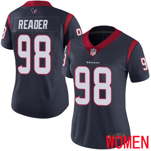Houston Texans Limited Navy Blue Women D J  Reader Home Jersey NFL Football #98 Vapor Untouchable->houston texans->NFL Jersey